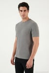 Pamuklu Regular Fit Bisiklet Yaka Erkek T Shirt 5904068 AÇIK HAKİ