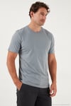 Pamuklu Regular Fit Bisiklet Yaka Erkek T Shirt 59020204 AÇIK GRİ