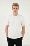 Pamuklu Regular Fit Bisiklet Yaka Erkek T Shirt 5904095 EKRU