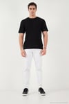 Pamuklu Regular Fit Bisiklet Yaka Erkek T Shirt 5904068 SİYAH