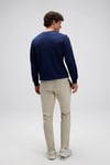 Pamuklu Regular Fit Bisiklet Yaka Erkek Sweat EM623-NV LACİVERT