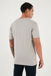Pamuklu Regular Fit Bisiklet Yaka Erkek T Shirt 59020204 KÜL