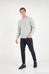 Pamuklu Regular Fit Bisiklet Yaka Erkek Sweat 5905965 Kül