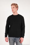 Pamuklu Regular Fit Bisiklet Yaka Erkek Sweat 5905965 SİYAH