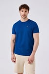 Pamuklu Regular Fit Bisiklet Yaka Erkek T Shirt 6SM5069-BL MAVİ