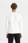 Pamuklu Regular Fit Bisiklet Yaka Erkek Sweat GW2520534 100 BEYAZ
