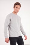 Pamuklu Regular Fit Bisiklet Yaka Erkek Sweat 5905965 Kül