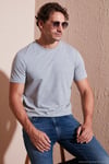Pamuklu Regular Fit Bisiklet Yaka Erkek T Shirt 59020204 GRİ MELANJ