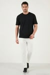 Pamuklu Regular Fit Bisiklet Yaka Erkek T Shirt 5904095 SİYAH