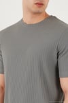 Pamuklu Regular Fit Bisiklet Yaka Erkek T Shirt 5904068 AÇIK HAKİ