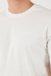 Pamuklu Regular Fit Bisiklet Yaka Erkek T Shirt 5904095 EKRU