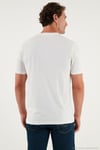 Pamuklu Regular Fit Bisiklet Yaka Erkek T Shirt 59020204 EKRU