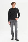 Pamuklu Regular Fit Bisiklet Yaka Erkek Sweat GW2520534 001 SİYAH