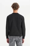 Pamuklu Regular Fit Bisiklet Yaka Erkek Sweat GW2520534 001 SİYAH