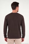 Pamuklu Regular Fit Bisiklet Yaka Erkek Sweat 5905965 KAHVE