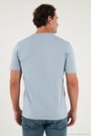 Pamuklu Regular Fit Bisiklet Yaka Erkek T Shirt 59020204 AÇIK MAVİ