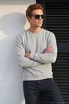 Pamuklu Regular Fit Bisiklet Yaka Erkek Sweat 5905965 Kül