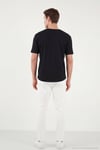 Pamuklu Regular Fit Bisiklet Yaka Erkek T Shirt 5904074 SİYAH