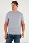 Pamuklu Regular Fit Bisiklet Yaka Erkek T Shirt 59020204 GRİ