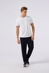 Pamuklu Regular Fit Bisiklet Yaka Erkek T Shirt 6SM5058-OF BEYAZ