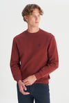 Pamuklu Regular Fit Bisiklet Yaka Erkek Sweat GW2520255 169 KİREMİT
