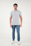 Pamuklu Regular Fit Bisiklet Yaka Erkek T Shirt 5904027 MAVİ