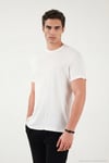 Pamuklu Regular Fit Bisiklet Yaka Erkek T Shirt 5904063 EKRU