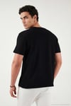 Pamuklu Regular Fit Bisiklet Yaka Erkek T Shirt 5904063 SİYAH