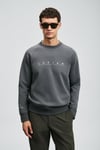 Pamuklu Regular Fit Bisiklet Yaka Erkek Sweat 112030177 KOYU GRİ