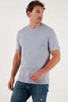 Pamuklu Regular Fit Bisiklet Yaka Erkek T Shirt 59020204 GRİ