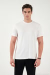 Pamuklu Regular Fit Bisiklet Yaka Erkek T Shirt 5904063 EKRU
