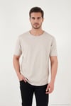 Pamuklu Regular Fit Bisiklet Yaka Erkek T Shirt 5904074 TAŞ