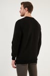 Pamuklu Regular Fit Bisiklet Yaka Erkek Sweat 5905041 KAHVE