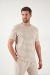 Pamuklu Regular Fit Bisiklet Yaka Erkek T Shirt 5904027 TAŞ
