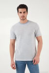 Pamuklu Regular Fit Bisiklet Yaka Erkek T Shirt 5904027 MAVİ