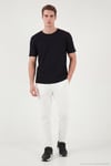 Pamuklu Regular Fit Bisiklet Yaka Erkek T Shirt 5904074 SİYAH