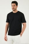 Pamuklu Regular Fit Bisiklet Yaka Erkek T Shirt 5904095 SİYAH