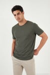 Pamuklu Regular Fit Bisiklet Yaka Erkek T Shirt 5904074 NEFTİ