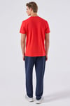 Pamuklu Regular Fit Bisiklet Yaka Erkek T Shirt 6SM5069-RD KIRMIZI