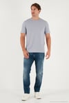 Pamuklu Regular Fit Bisiklet Yaka Erkek T Shirt 59020204 GRİ