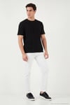 Pamuklu Regular Fit Bisiklet Yaka Erkek T Shirt 5904068 SİYAH
