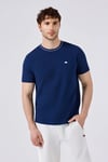 Pamuklu Regular Fit Bisiklet Yaka Erkek T Shirt 6SM5058-NV LACİVERT