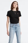 Pamuklu Regular Fit Bisiklet Yaka Kadın T Shirt A49170000 SİYAH