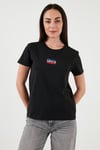 Pamuklu Regular Fit Bisiklet Yaka Kadın T Shirt A2086-0286 SİYAH