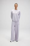 Pamuklu Regular Fit Bisiklet Yaka Kadın Sweat EF527-LC LİLA