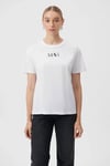 Pamuklu Regular Fit Bisiklet Yaka Kadın T Shirt 1611594-620 BEYAZ