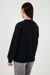 Pamuklu Regular Fit Bisiklet Yaka Kadın Sweat A3172-0010 SİYAH