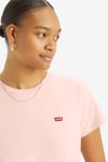 Pamuklu Regular Fit Bisiklet Yaka Kadın T Shirt A4917-0006 PUDRA