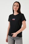 Pamuklu Regular Fit Bisiklet Yaka Kadın T Shirt A2086-0286 SİYAH