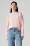 Pamuklu Regular Fit Bisiklet Yaka Kadın Sweat 001TY-0006 PEMBE